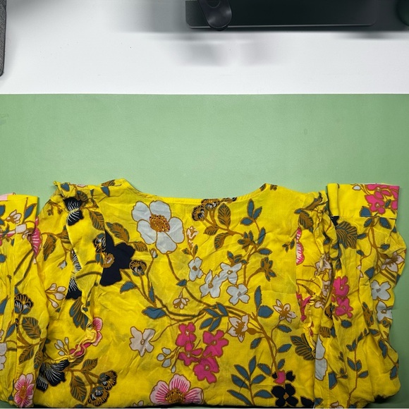 Mango Yellow Ruffled Blouse - Picture 3 of 7